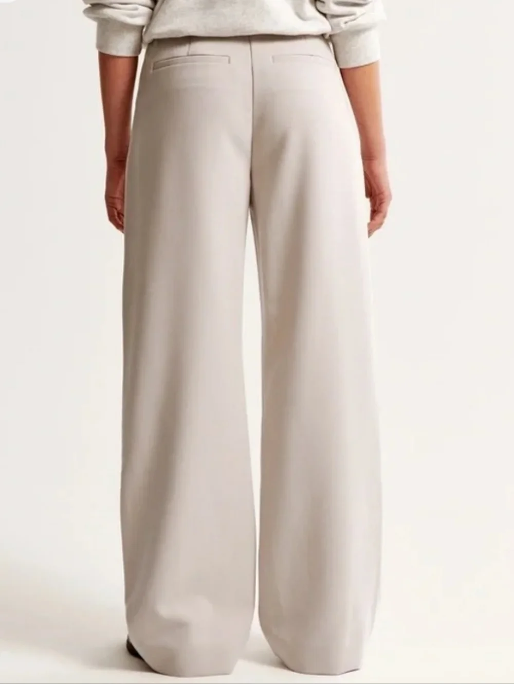 Abercrombie & Fitch Sloane Pant Wide Leg Trouser Pleated Small Stretchy NWOT - Picture 2 of 11